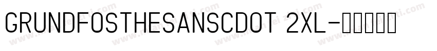 GrundfosTheSansCdOT 2XL字体转换